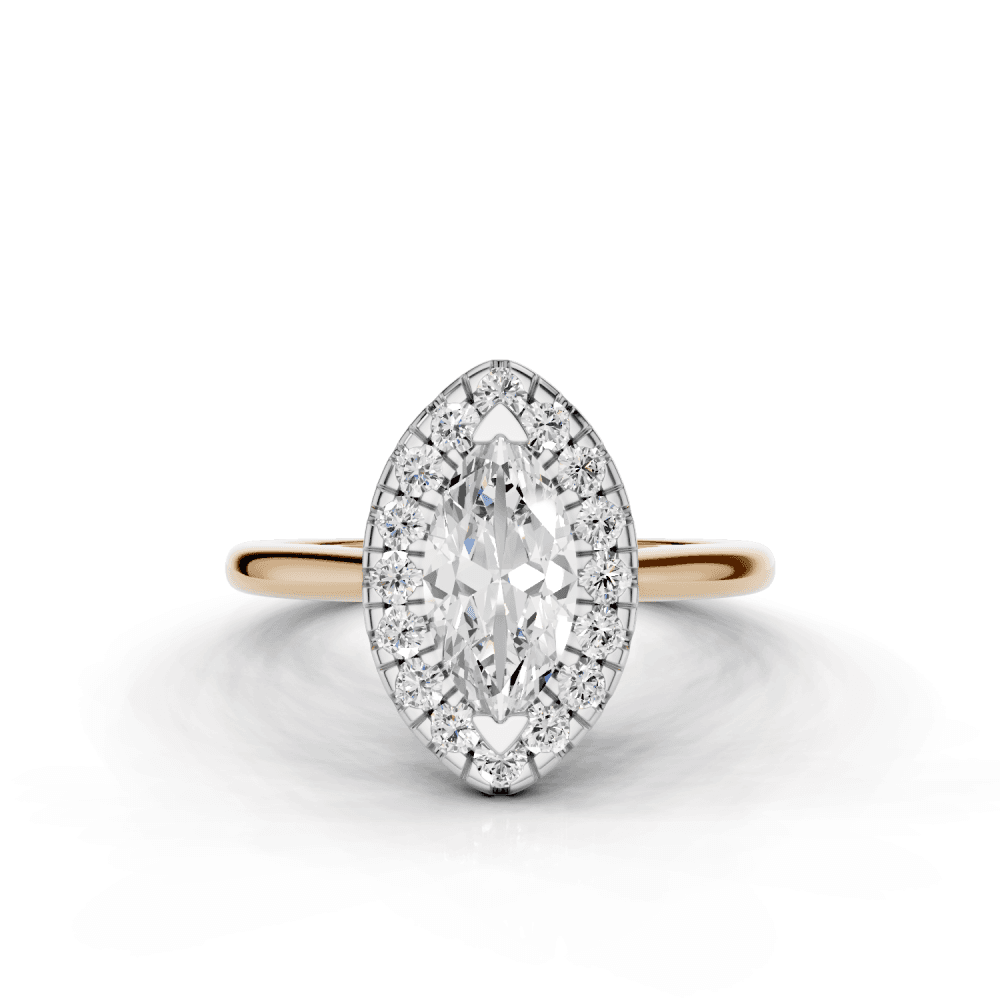 18ct White and Rose Gold