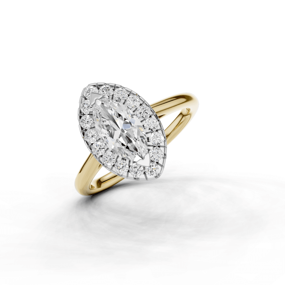18ct White and Yellow Gold