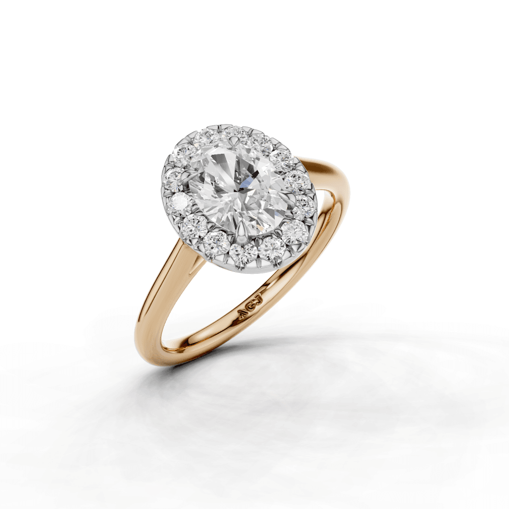 18ct White and Rose Gold