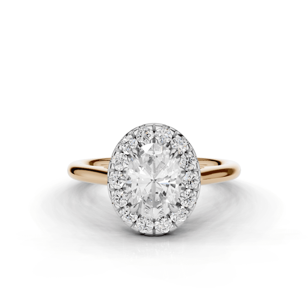 18ct White and Rose Gold