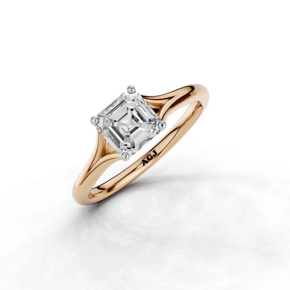 18ct White and Rose Gold