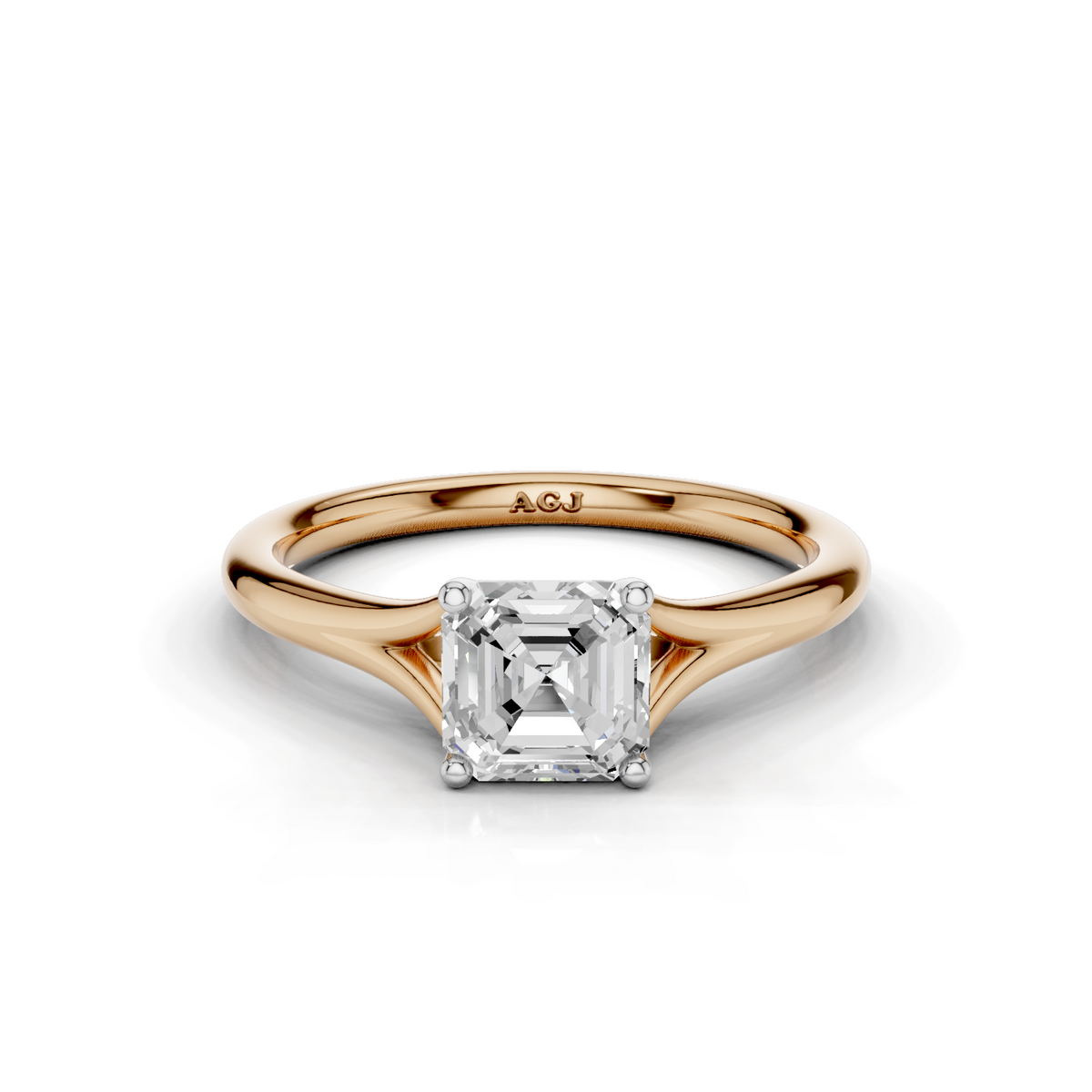 18ct White and Rose Gold