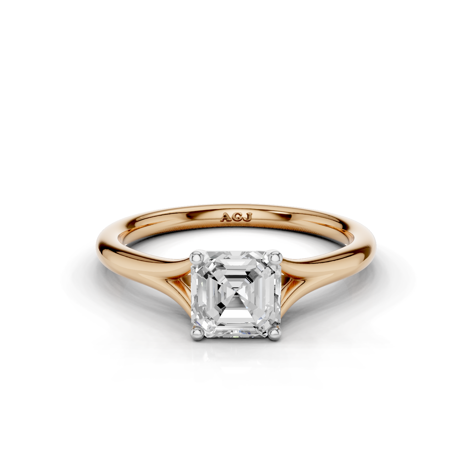 18ct White and Rose Gold
