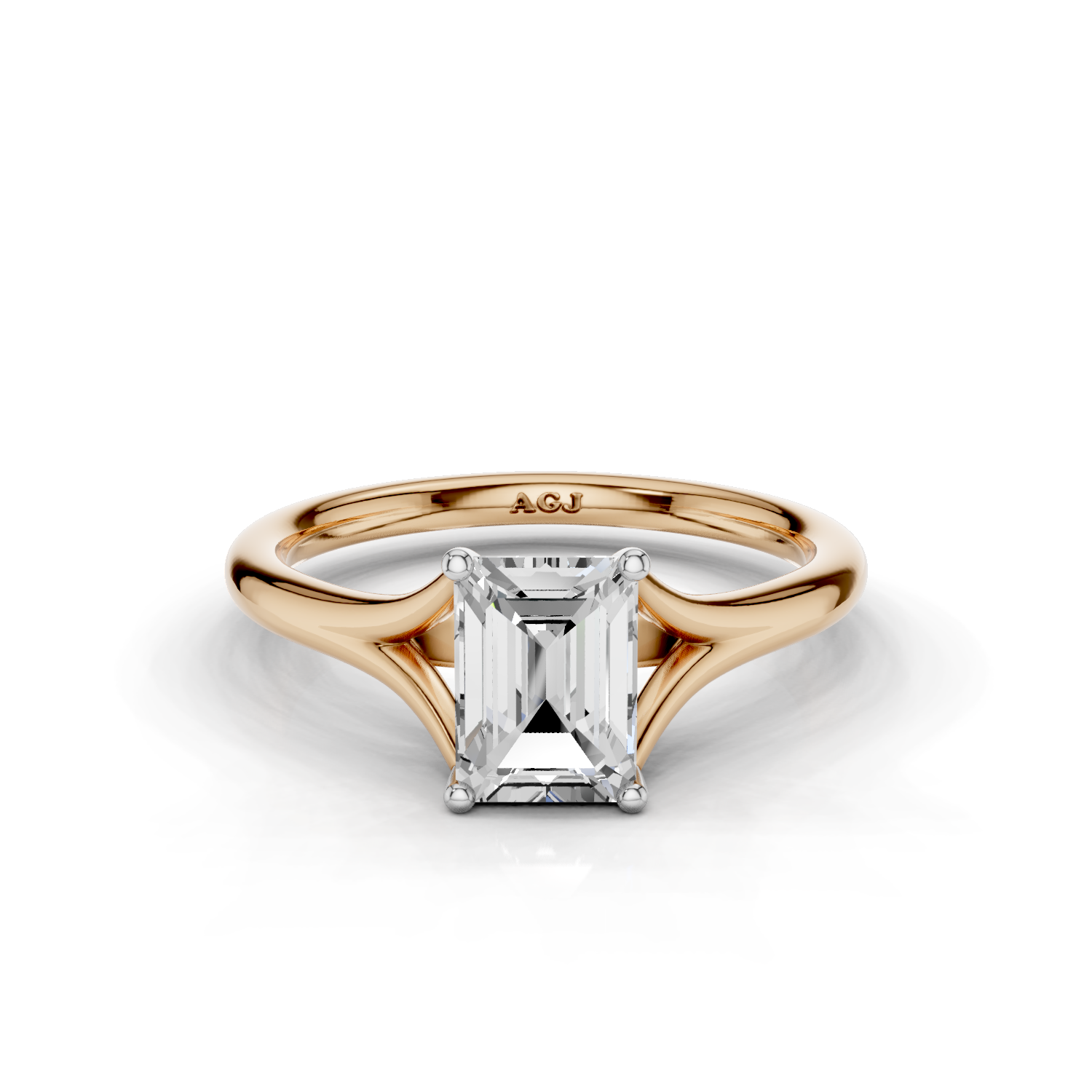 18ct White and Rose Gold