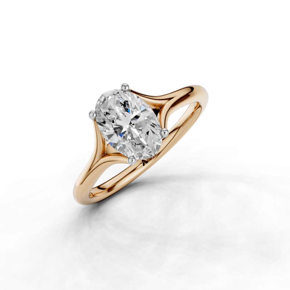 18ct White and Rose Gold