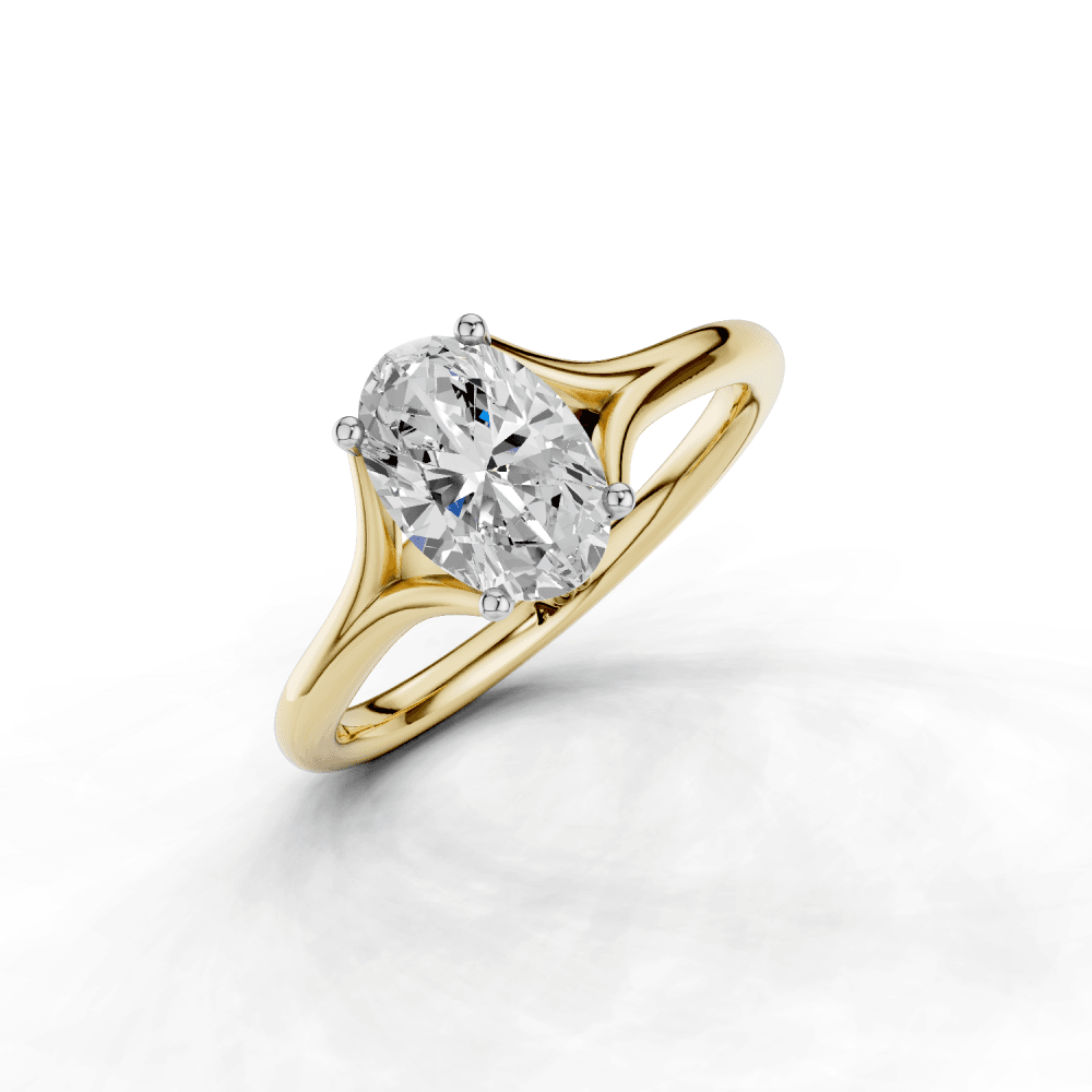 18ct White and Yellow Gold