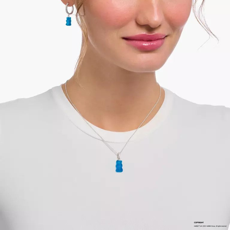 Thomas Sabo Sterling Silver Blue Haribo Goldbear Necklace