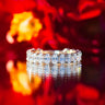 9ct Yellow Gold 1.9ct Oval Cut Lab Diamond 80% Eternity Ring