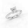 Lily Asscher Cut Diamond Ring With Hidden Halo