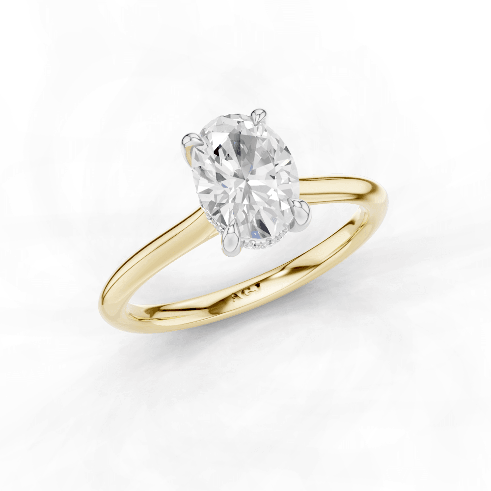 18ct White and Yellow Gold