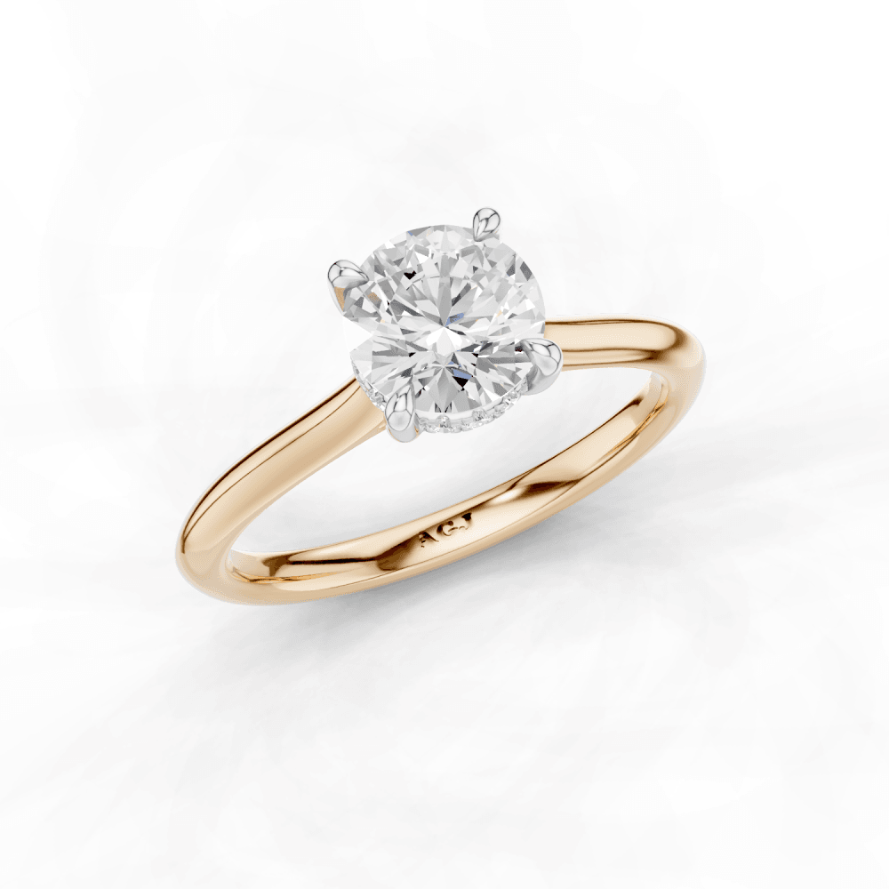 18ct White and Rose Gold