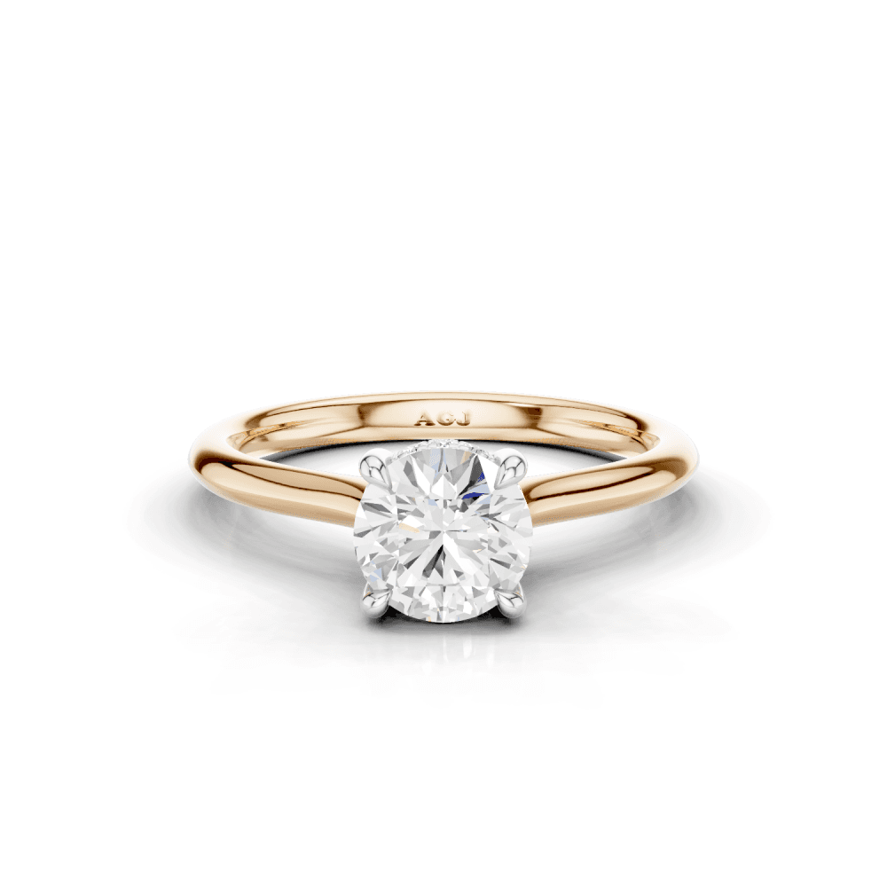 18ct White and Rose Gold
