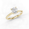 Lily Round Cut Diamond Ring With Hidden Halo