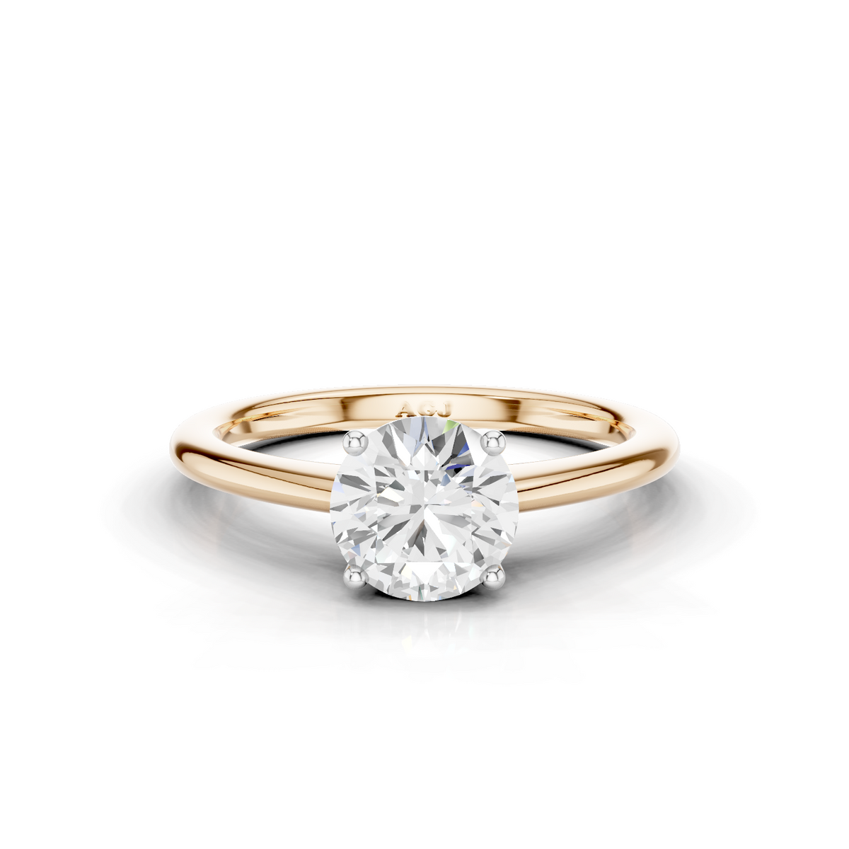 18ct White and Rose Gold