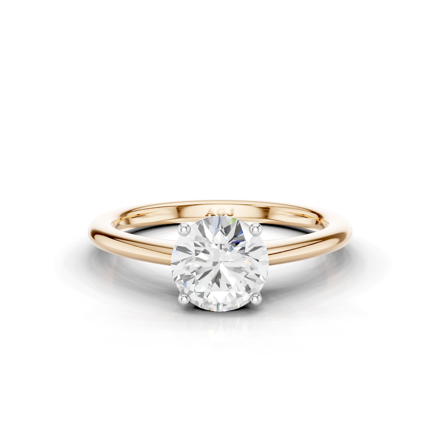 18ct White and Rose Gold
