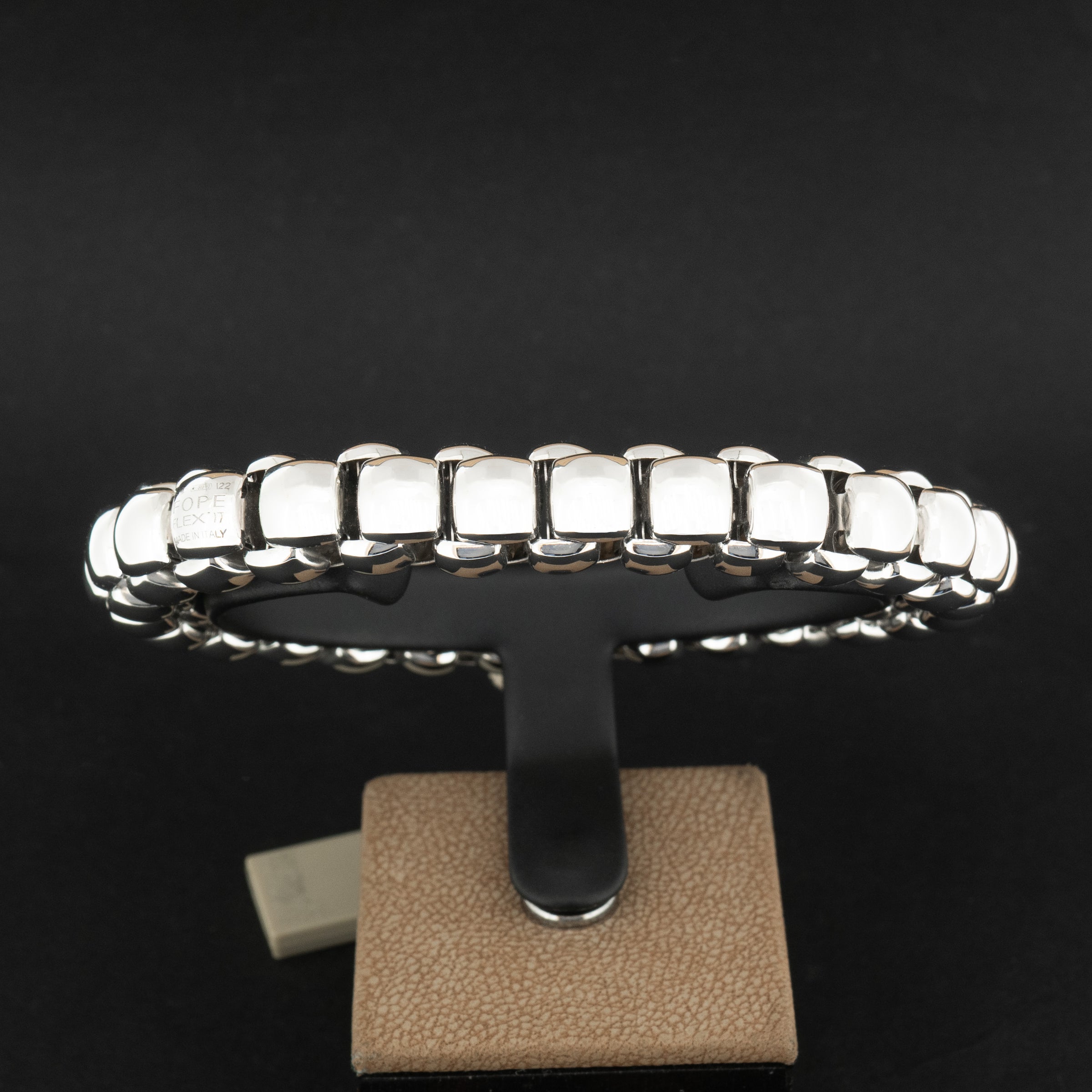 Fope Flex’It Luna 18ct White Gold Bracelet Medium - Unworn Box & Papers