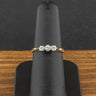 18ct Yellow Gold and Platinum Diamond Trilogy Ring Size M 2.8g