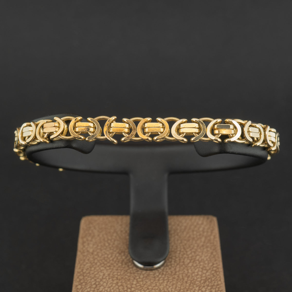 9ct Yellow Gold 7 Inch Byzantine Chain Bracelet 12.7g