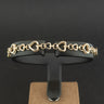 9ct Yellow Gold 7.5 Inch Heart Chain Bracelet 6.5g