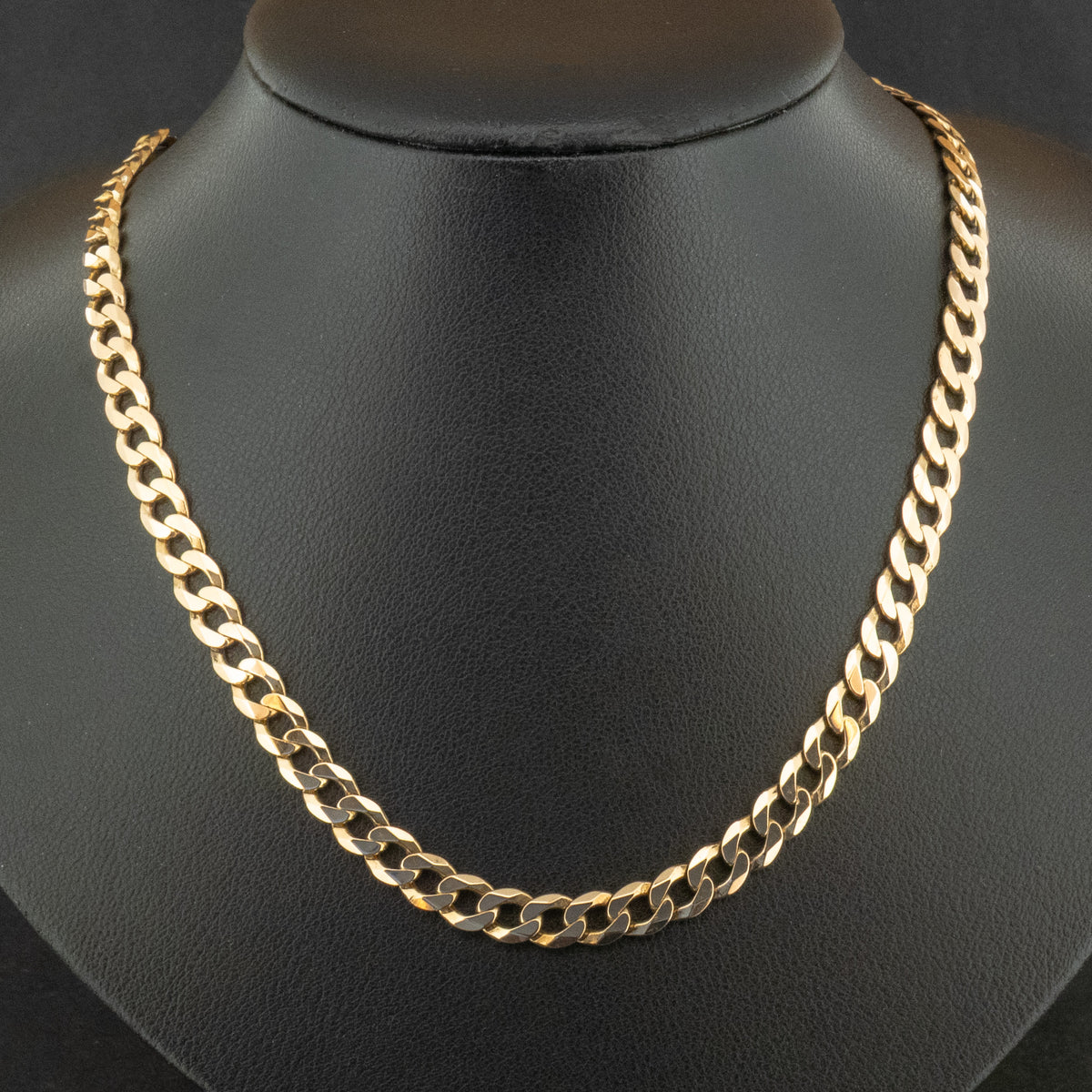 9ct Yellow Gold 21 Inch Curb Chain Necklace with Safety Chain 23.2g