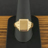 9ct Yellow Gold Rectangle Signet Ring Size V 7.5g
