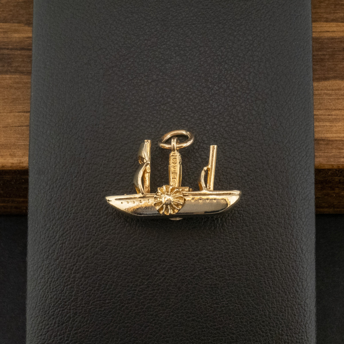 9ct Yellow Gold Boat Charm 3g