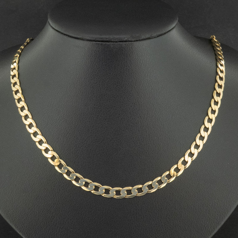 9ct Yellow Gold 25 Inch Curb Chain Necklace 16.6g