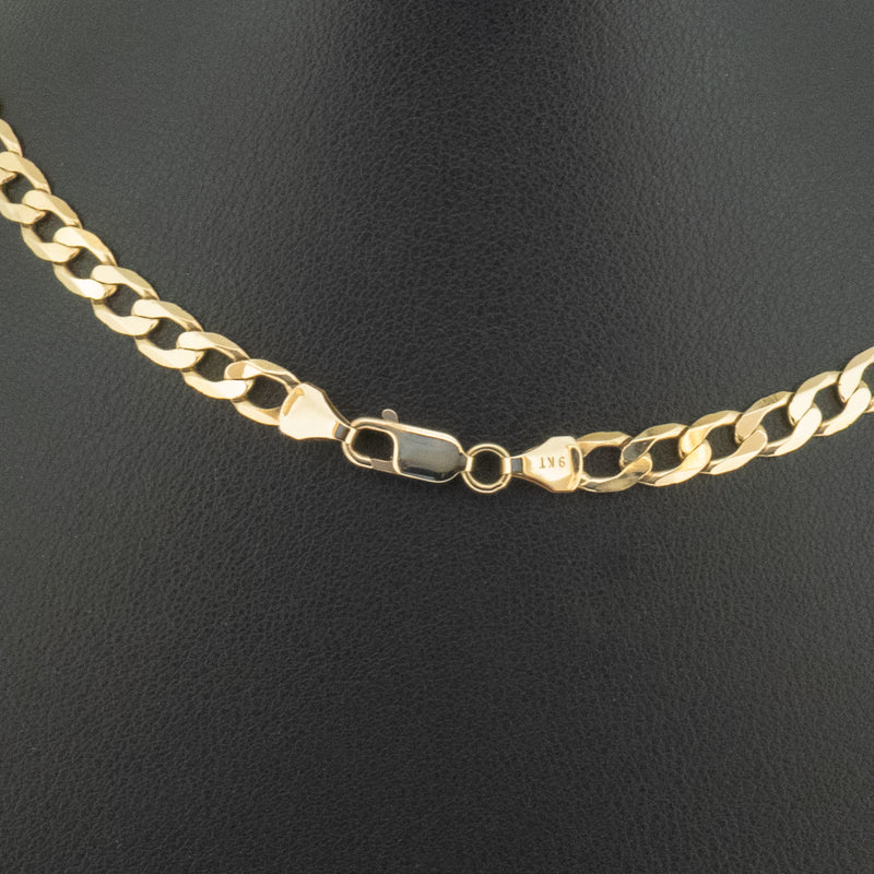 9ct Yellow Gold 25 Inch Curb Chain Necklace 16.6g