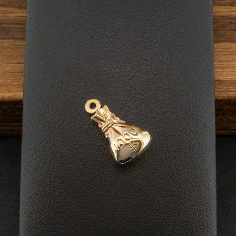 9ct Yellow Gold Moneybag Charm 0.85g