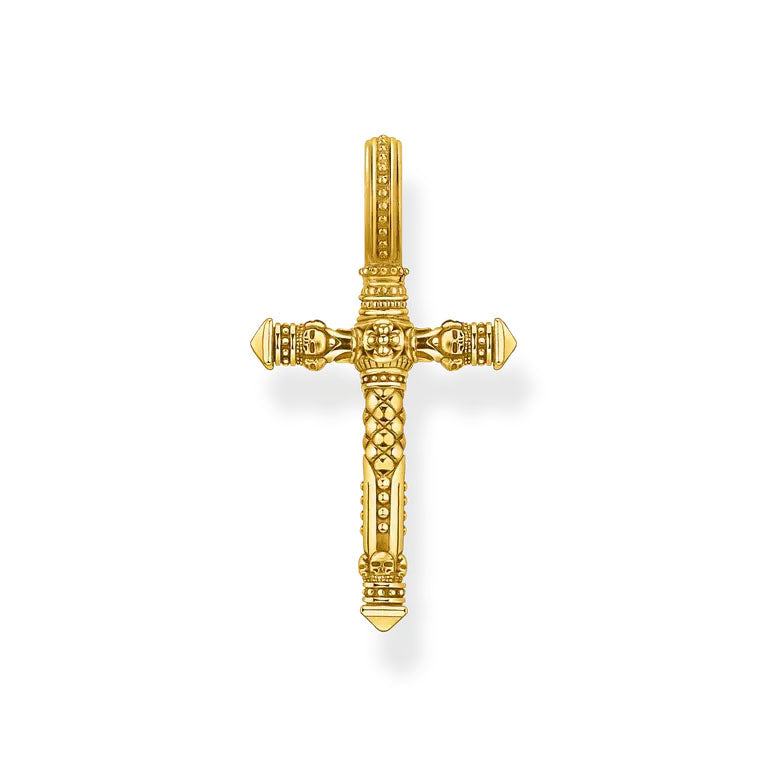 Thomas Sabo Gold Plated Sterling Silver Cross Pendant