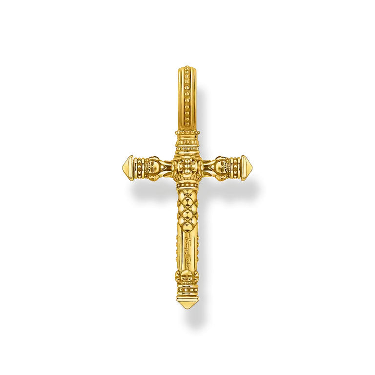 Thomas Sabo Gold Plated Sterling Silver Cross Pendant