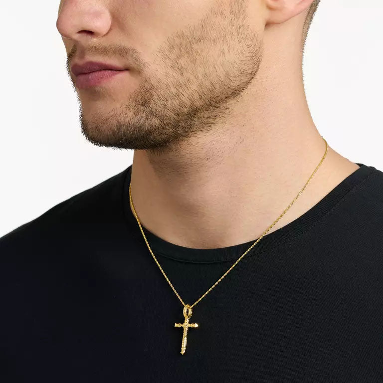 Thomas Sabo Gold Plated Sterling Silver Cross Pendant