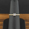 18ct Yellow Gold 0.25ct Princess Cut Diamond Solitaire Ring 2.9g Size L