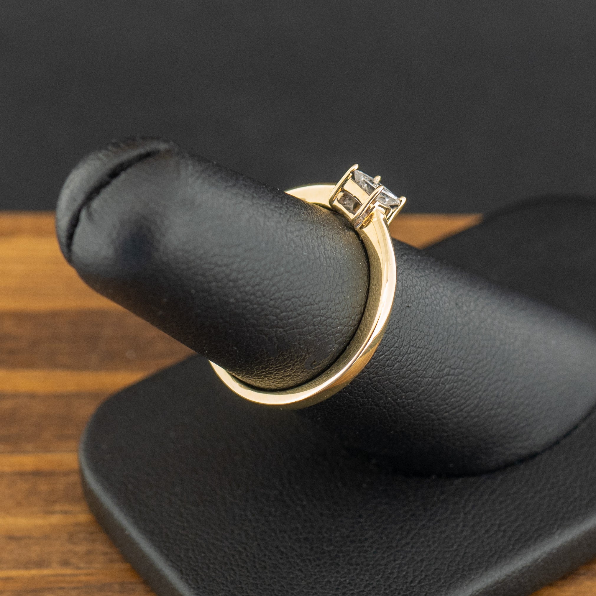 18ct Yellow Gold 0.25ct Princess Cut Diamond Solitaire Ring 2.9g Size L