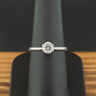 18ct White Gold 0.63ct Diamond Solitaire Ring Size N 2.5g
