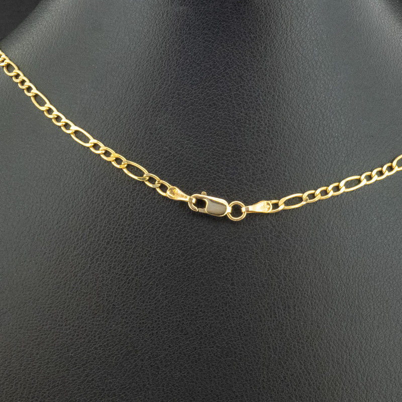 18ct Yellow Gold 20 Inch Figaro Chain 2.9g