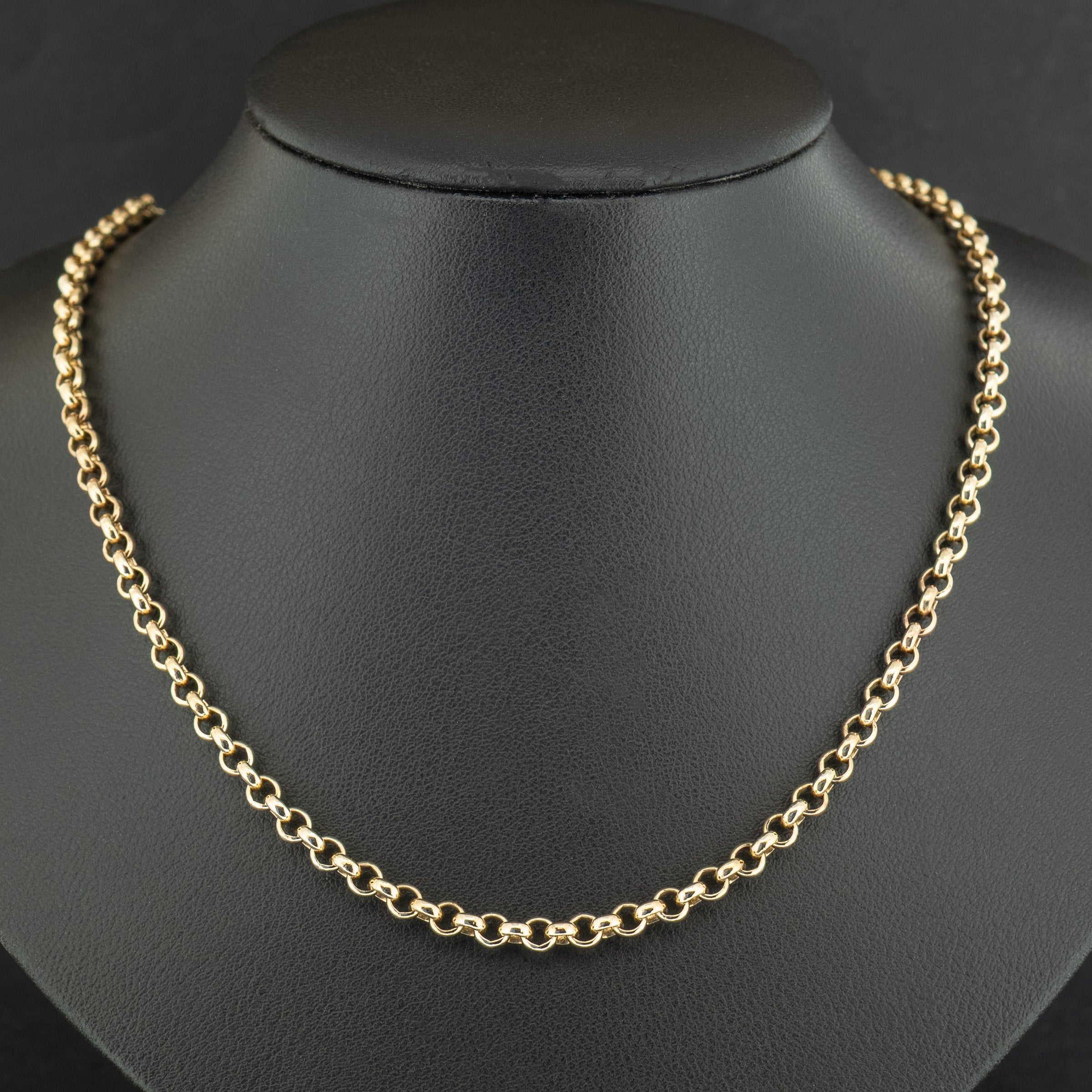 9ct Yellow Gold 18 Inch Belcher Chain 17.7g