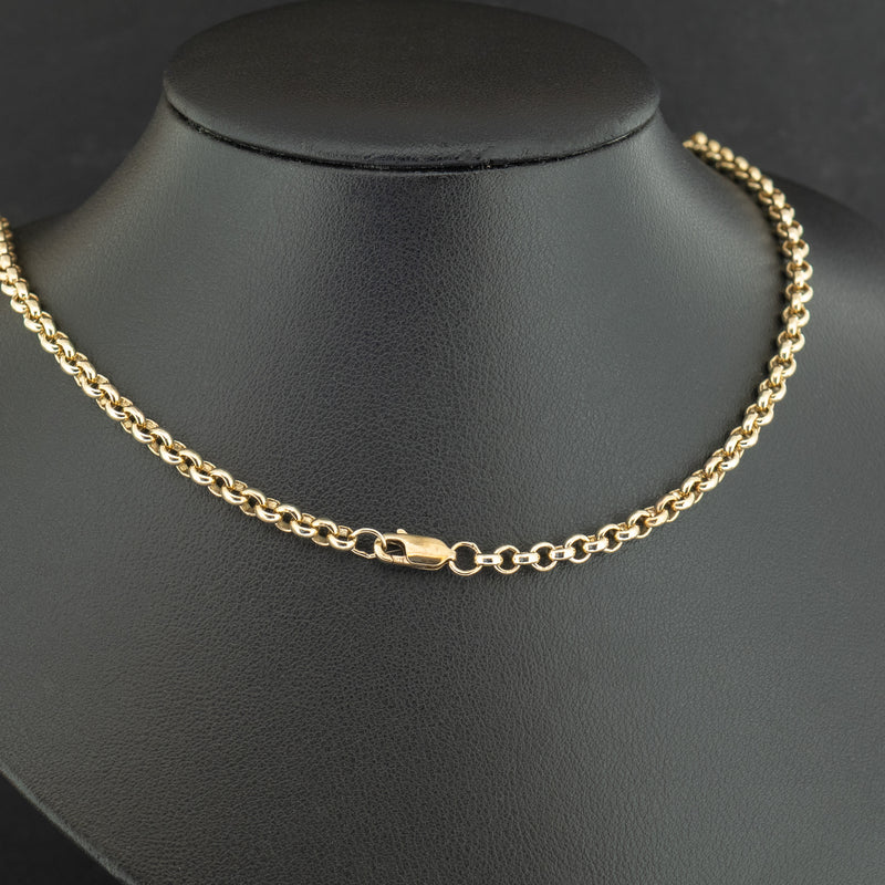9ct Yellow Gold 18 Inch Belcher Chain 17.7g