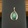 14ct Yellow Gold Opal Triplet Pendant 2.1g