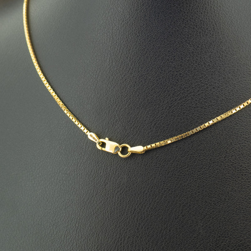14ct Yellow Gold 18 Inch Box Chain Necklace 4.2g