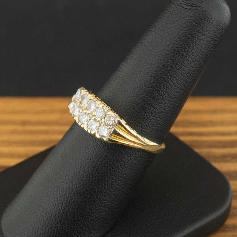 18ct Yellow Gold 0.4ct Diamond Ring 5.4g Size O
