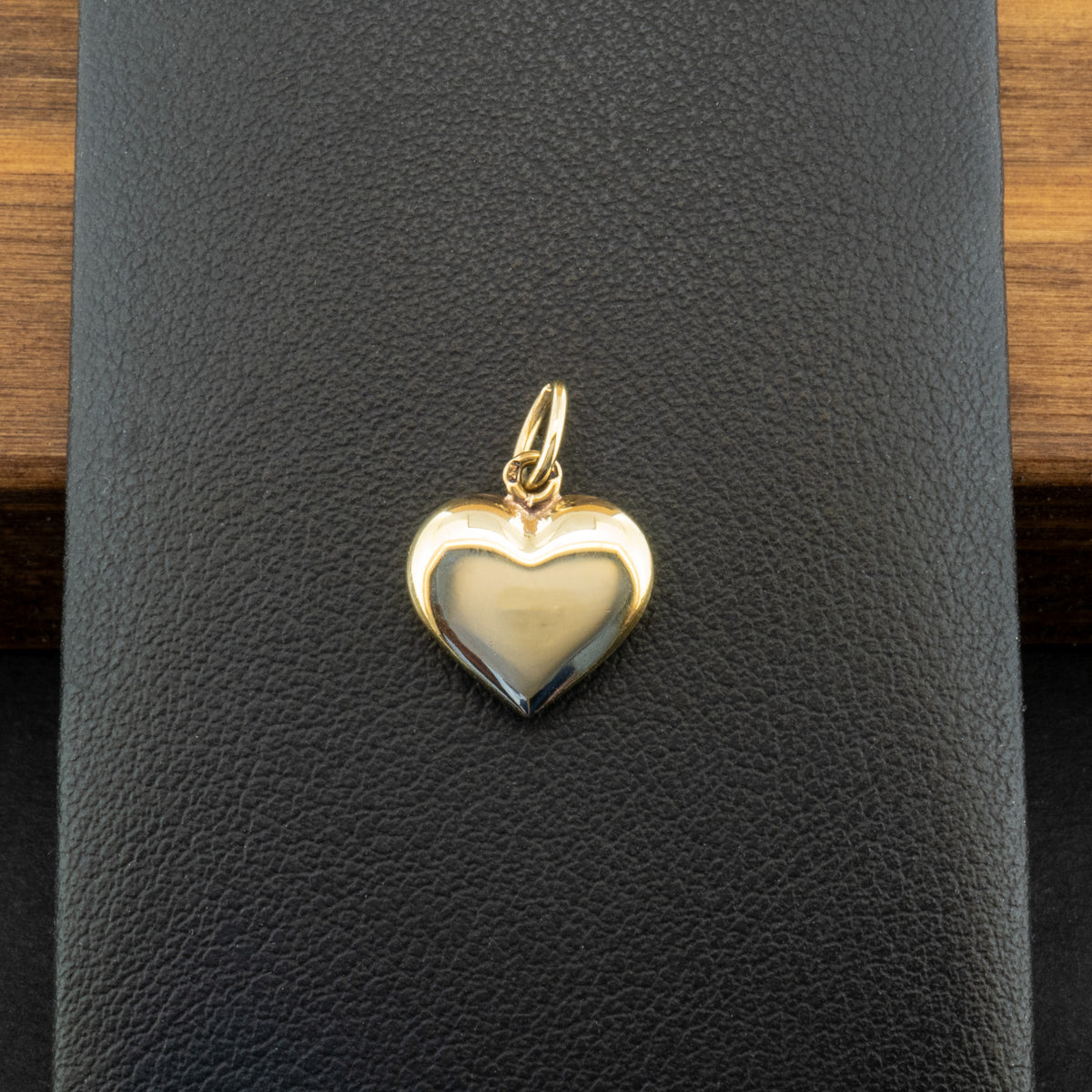 14ct Yellow Gold Puffy Heart Charm 0.8g