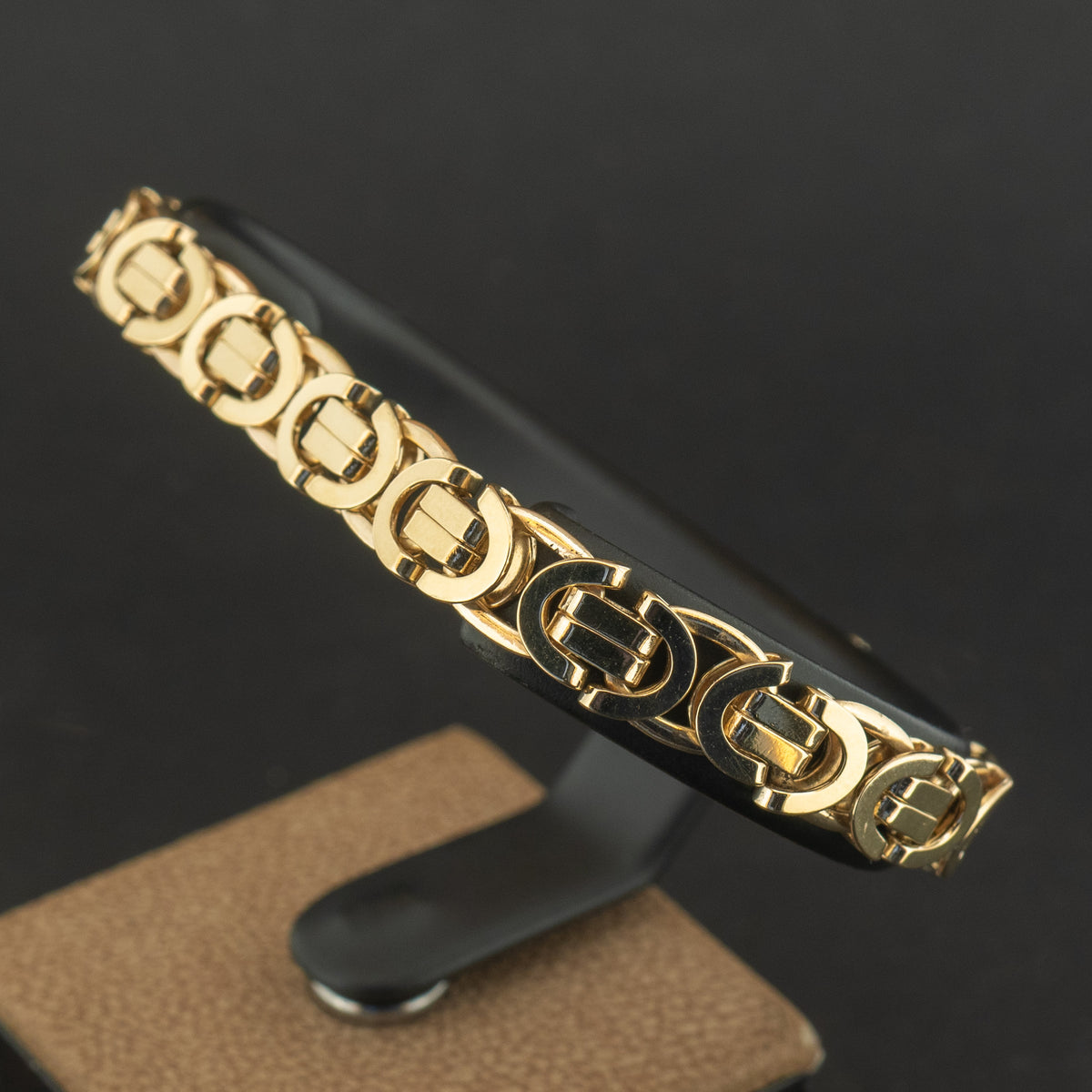 9ct Yellow Gold 7 Inch Byzantine Chain Bracelet 16.2g