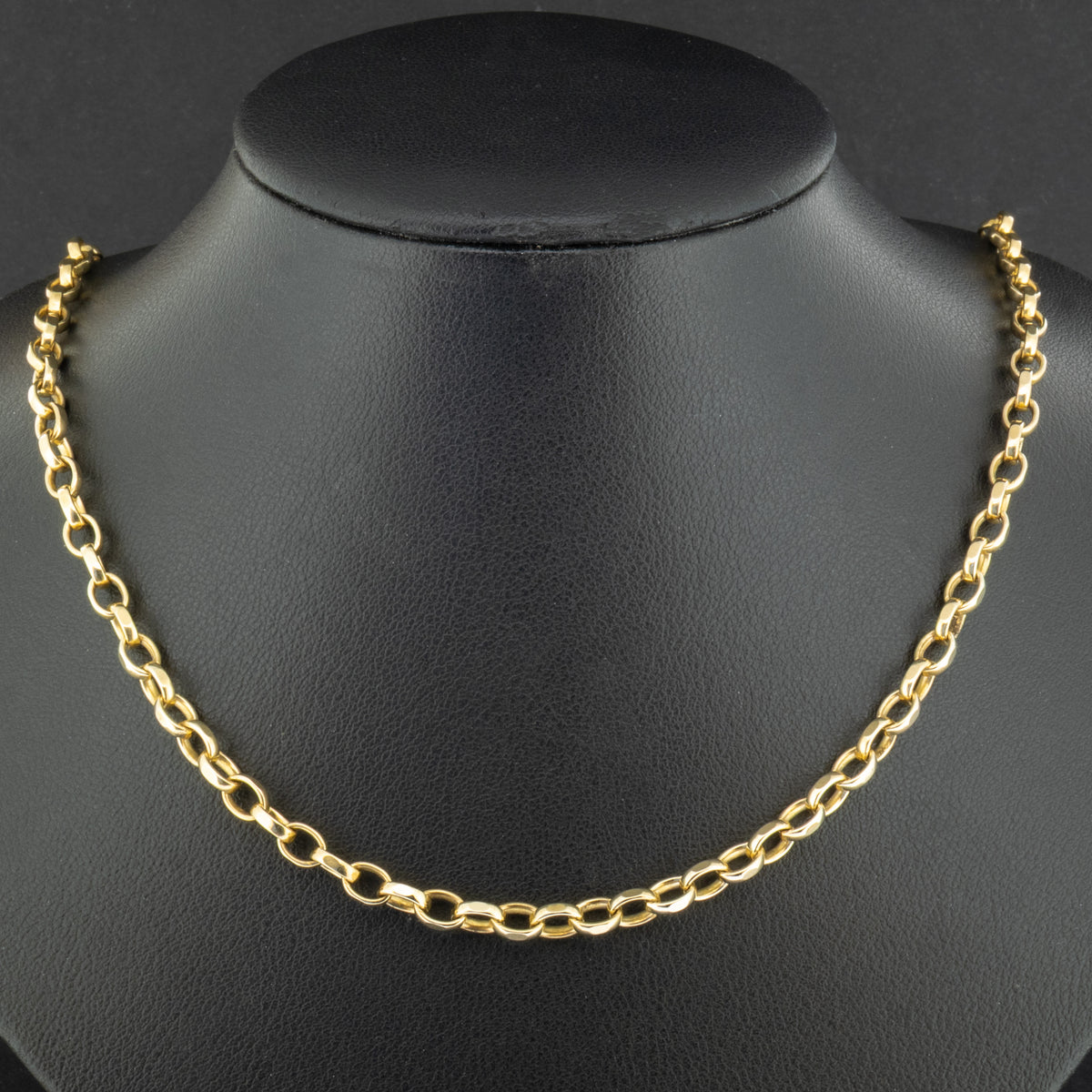 9ct Yellow Gold 20 Inch Oval Belcher Chain 17.7g
