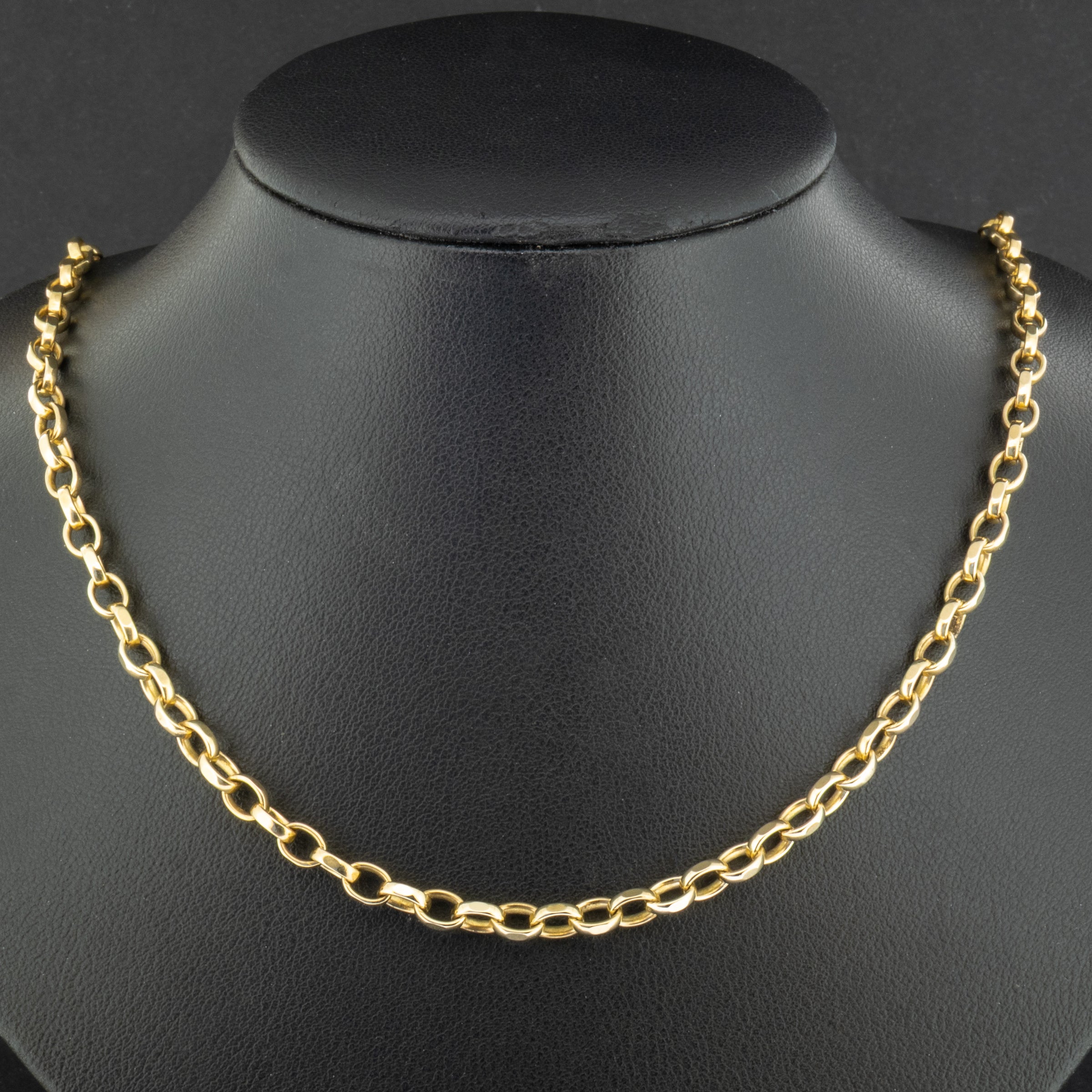 9ct Yellow Gold 20 Inch Oval Belcher Chain 17.7g