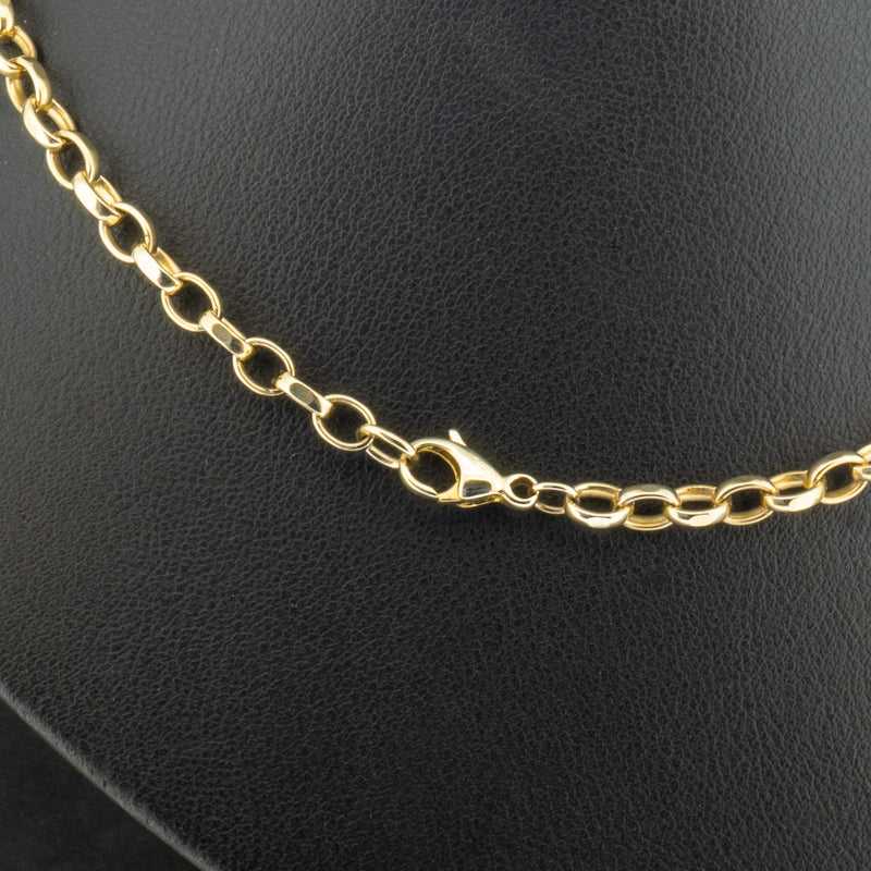 9ct Yellow Gold 20 Inch Oval Belcher Chain 17.7g