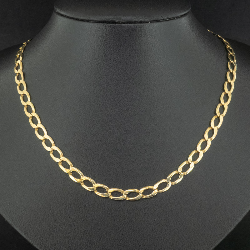 9ct Yellow Gold 22 Inch Curb Chain 10.9g