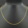 9ct Yellow Gold 18 Inch Fine Curb Chain 2.3g