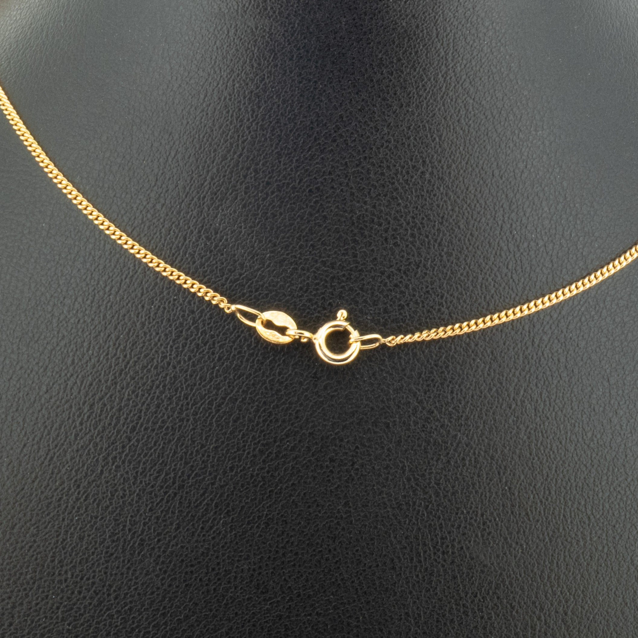 9ct Yellow Gold 18 Inch Fine Curb Chain 2.3g