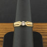 9ct Yellow Gold 0.2ct Diamond Solitaire Ring Size M 3.1g